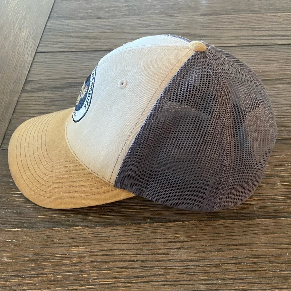 French Bulldog Trucker Hat SnapBack Distressed Tan Brown Essential Frenchie Dog